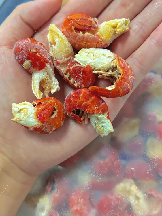 (一品鲜海鲜)2025头茬湖北特级无冰虾尾100粒左右/斤净含量2公斤