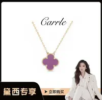 合金项链 【戴西专属】紫罗兰四叶草时尚经典项链