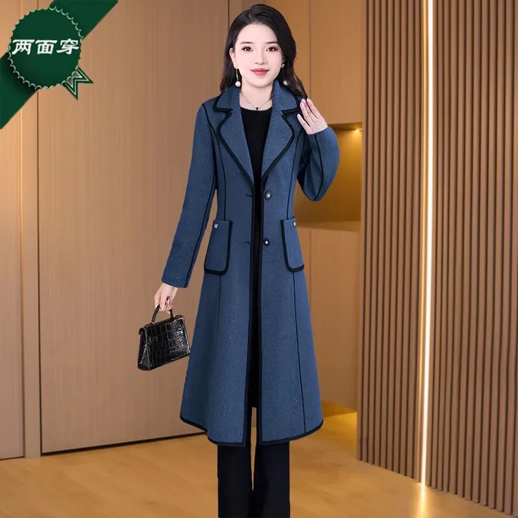【恋晚】双面穿贵夫人风衣外套女2025新款爆秋冬时尚洋气高妈妈装