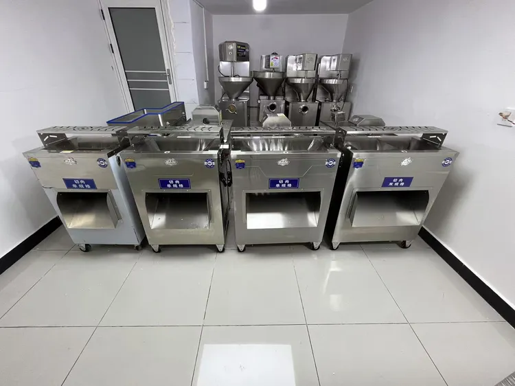 力爽工程款切肉机大功率切片机不锈钢切丝机商用切毛肚机千层肚机