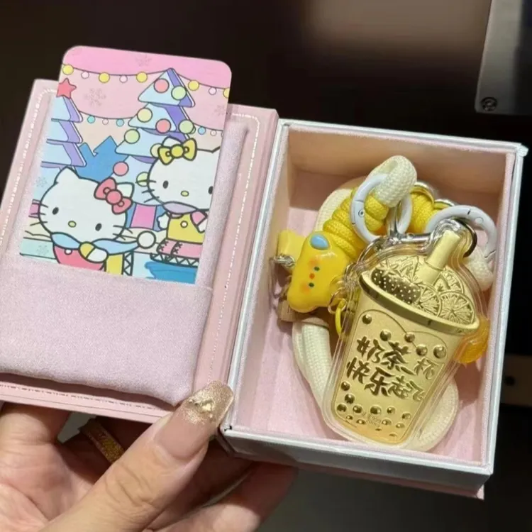 水贝新款奶茶手机挂件快乐起飞创意可爱立体手机挂件女生节日礼品