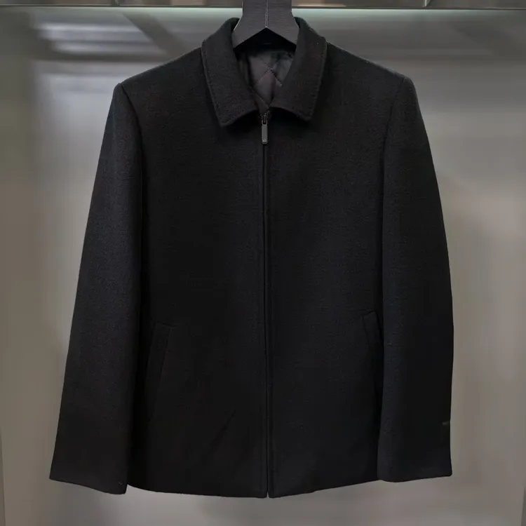 22888男士冬季翻领厚款羊毛外套上衣(LQ)