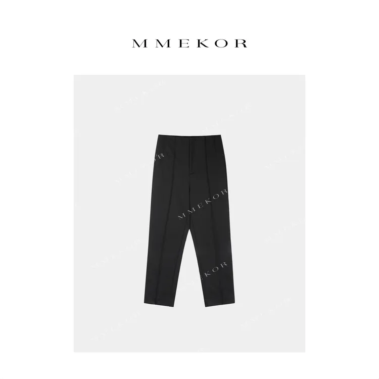 MMEKOR“王者黑裤”2025新款秋款暗黑内啡肽百搭休闲裤 50007