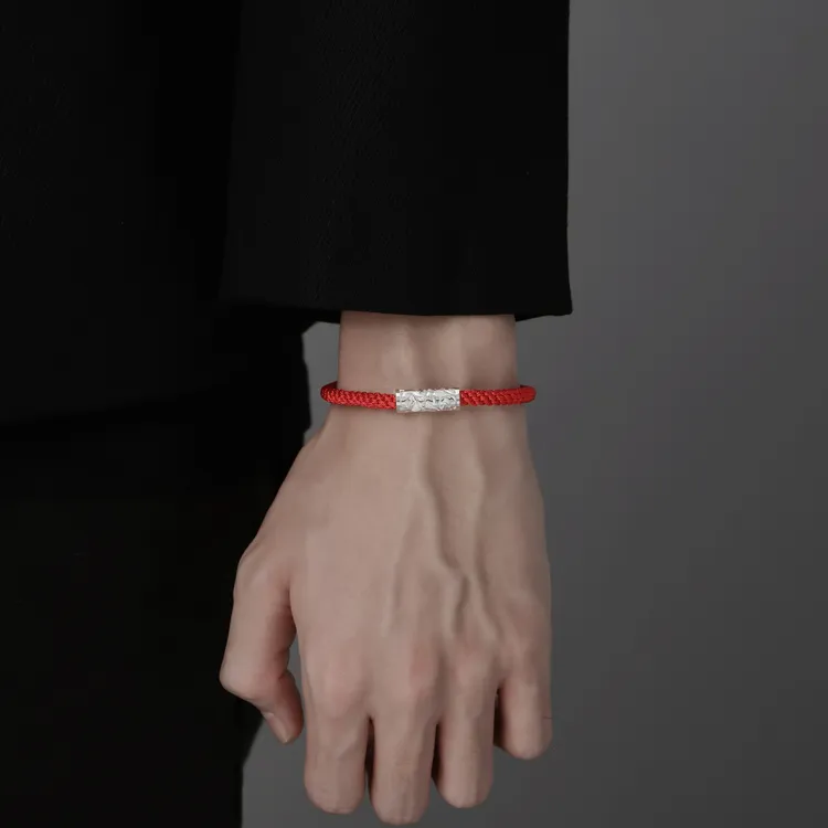 足银手链 马上有福999银马年本命年红手绳2026属马新年礼物送男生