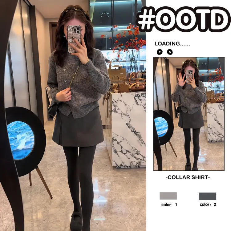 春季新款2025年韩系穿搭一整套装女韩版针织毛衣半身裙子两件套