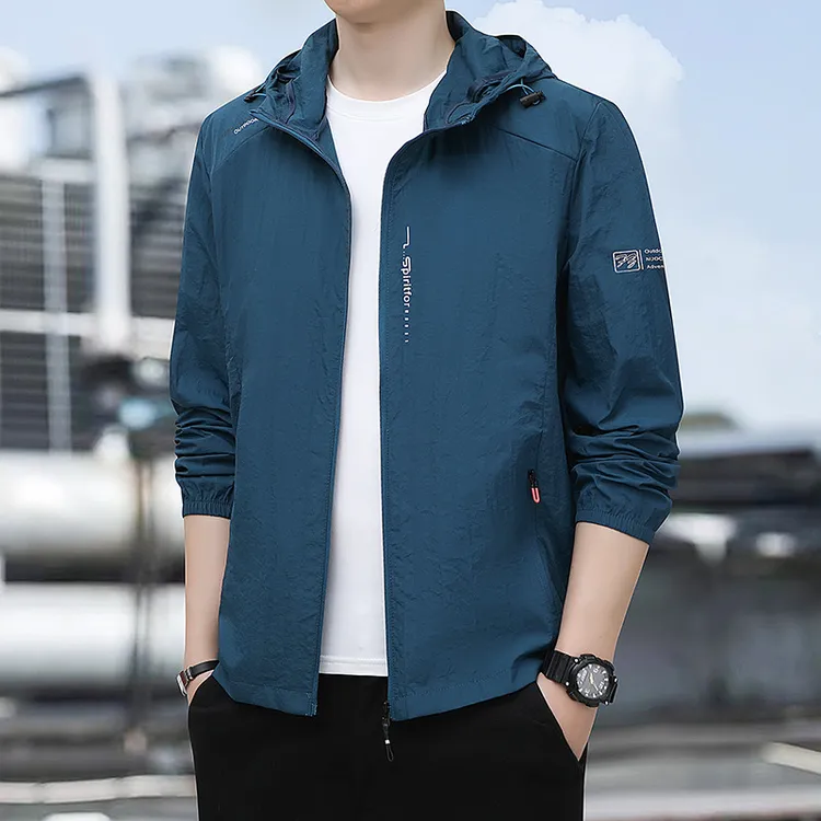 冰丝休闲速干防晒衣男夏季户外防紫外线外套