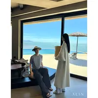 阿琳ALIN【松予风眠】重磅羊驼绒大衣女云端触感拉毛开衫冬AL5OBS10