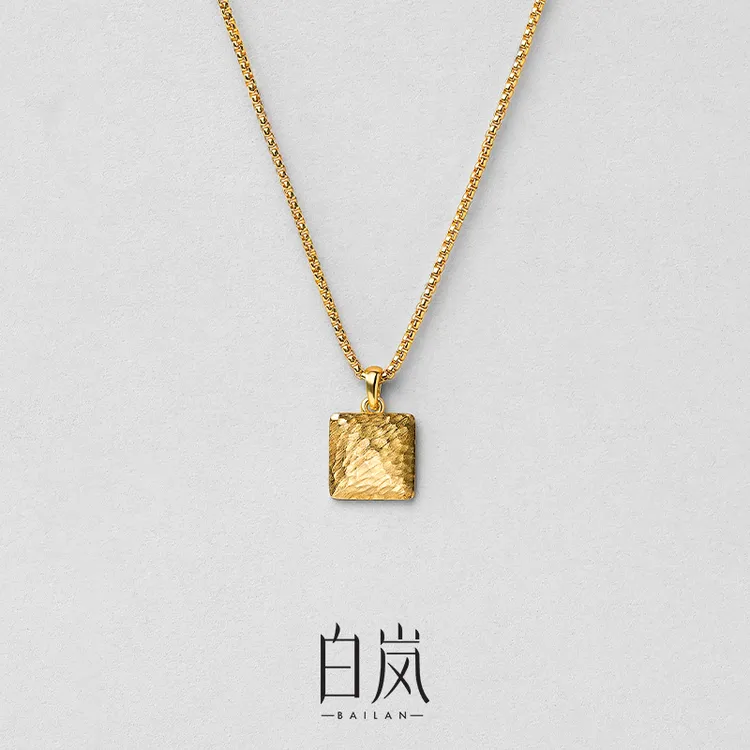 坠链均925银 【8月新品】鸣沙项链敦煌纯银百搭简约七夕礼物XL5701