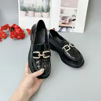 663 新款圆头英伦风平底时尚百搭乐福鞋