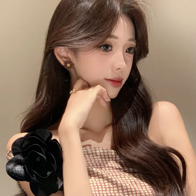 FULL GIRLISH耳环00974小众设计花朵耳钉耳饰