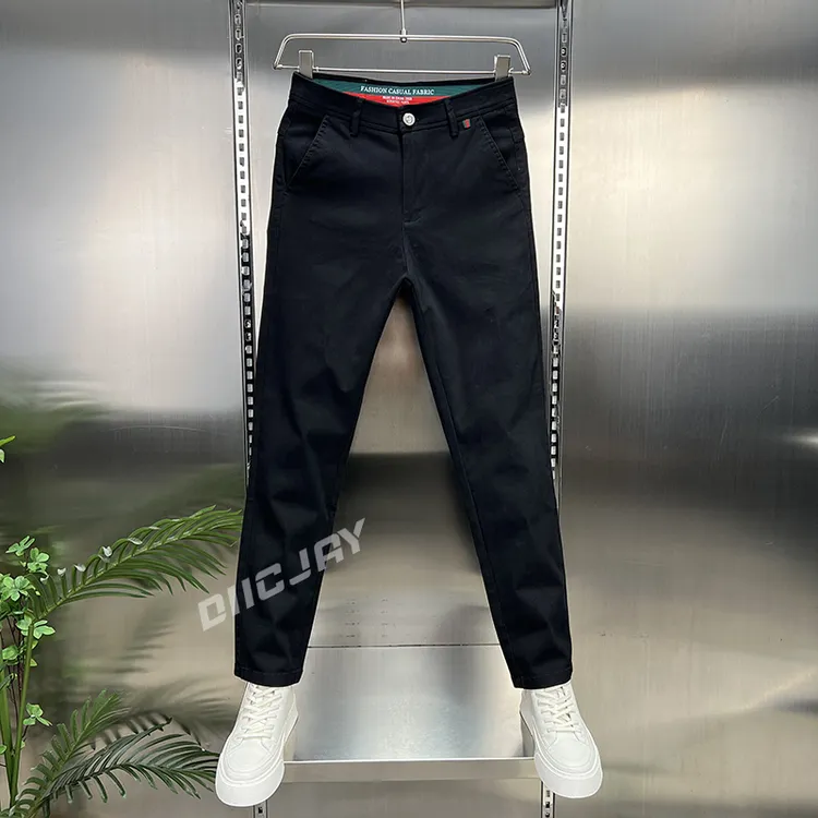 【高端】秋冬男士轻商务休闲裤直筒修身时尚潮流百搭通勤休闲长裤