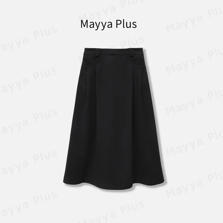 【百搭裙】Mayya Plus麦芽定制法式流光风气质显瘦半身裙子32537352