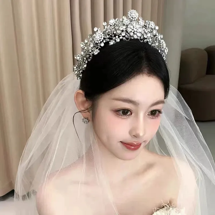 ST1-16975新娘皇冠超闪水钻配饰婚礼百搭高级大气奢华头饰