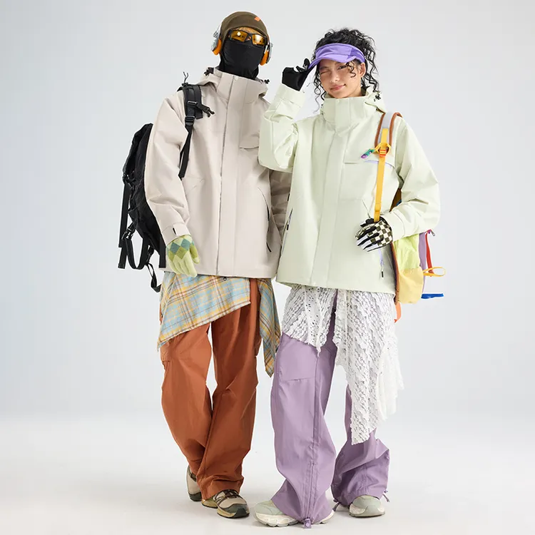 秋冬高品质情侣户外石墨烯三合一可拆卸两件套防风防水冲锋衣外套