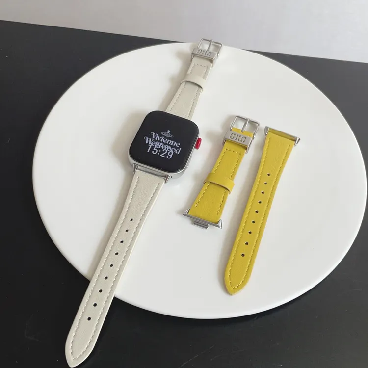 Miu系真皮适用华为fit4手表fit3fit2表带Redmi红米watch5替换腕带