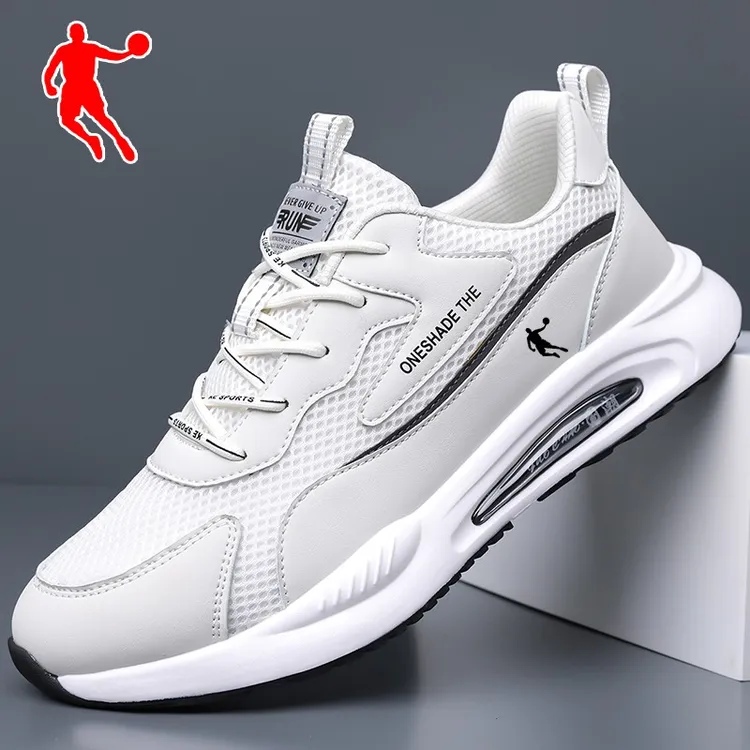 领跑乔丹男鞋2025新款夏季网面休闲运动鞋男士跑步鞋减震鞋子跑鞋