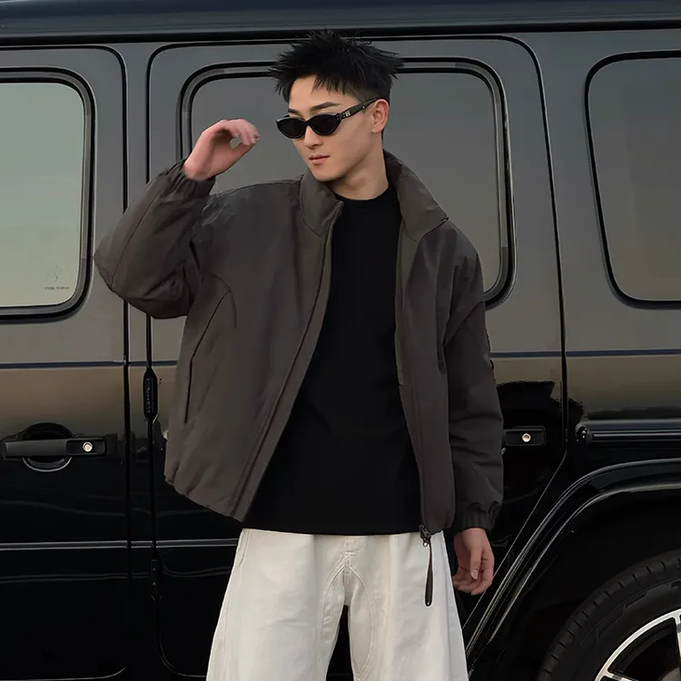 男士冬季外套潮牌解构立领棉服百搭休闲加厚袄子2025新款痞帅男装