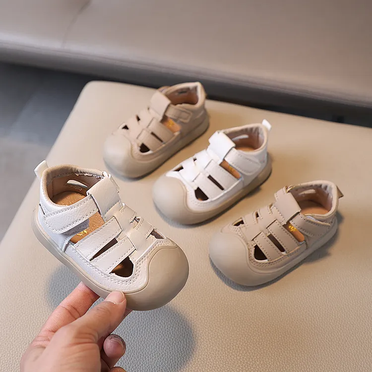 宝宝鞋罗马鞋防滑夏季新款女童学步鞋软底儿童凉鞋男童沙滩鞋镂空