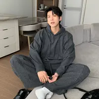 一轩轩轩【质感新贵】春秋季休闲ootd穿搭男运动休闲卫衣套装25001H