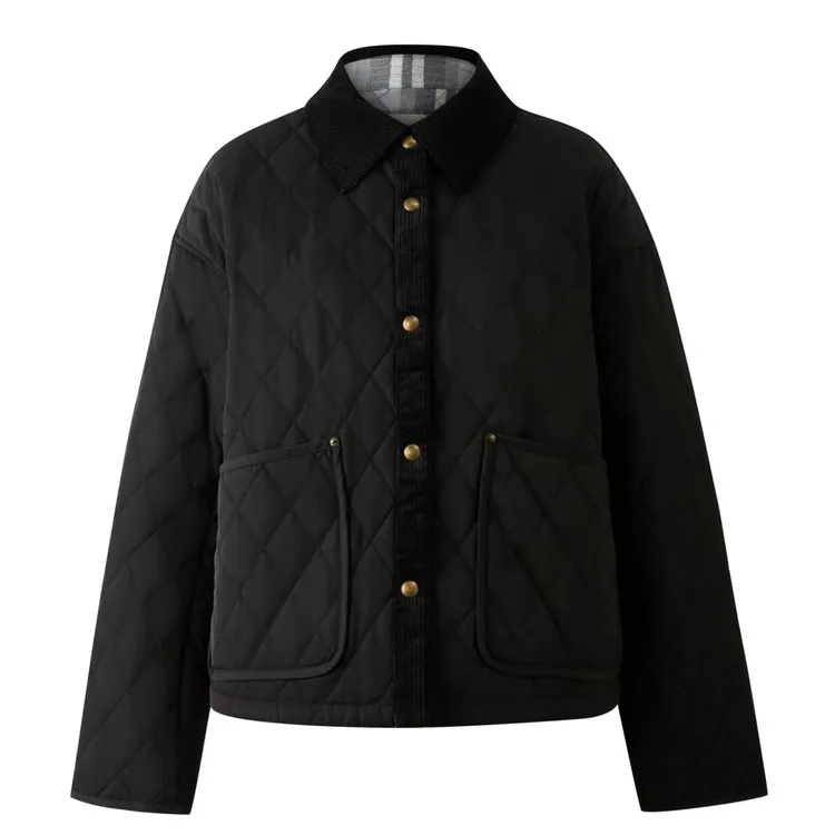 【女装优选】ELAND衣恋老钱风经典款保暖棉服外套EEJPF8VH01