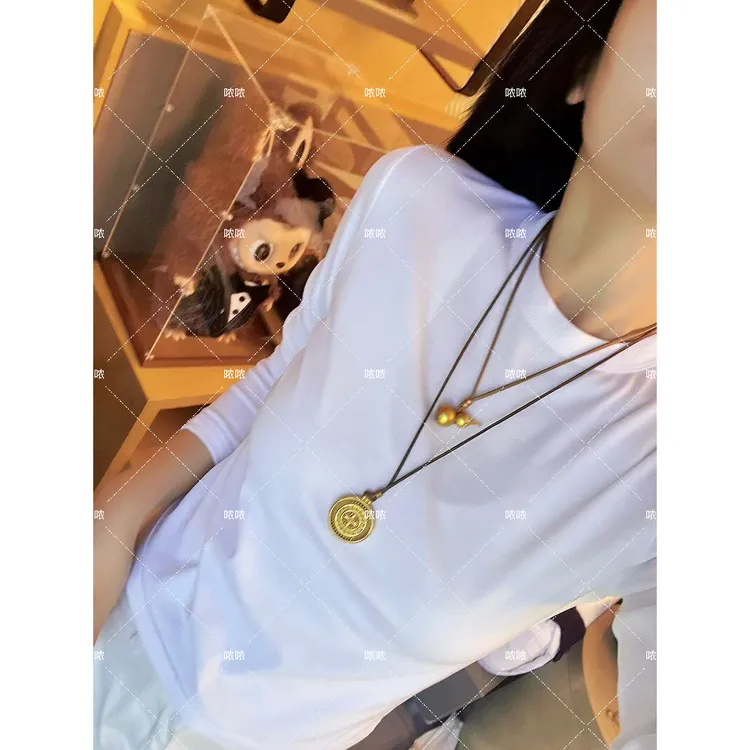 哝NONG-【卡戴珊长袖】2025早秋新款纯色万能百搭长袖上衣0792805