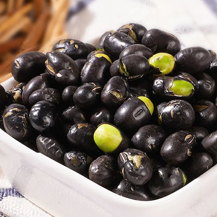 高蛋白酥脆炒黑豆原味无油少盐干炒黑豆零食独立包装开袋即食