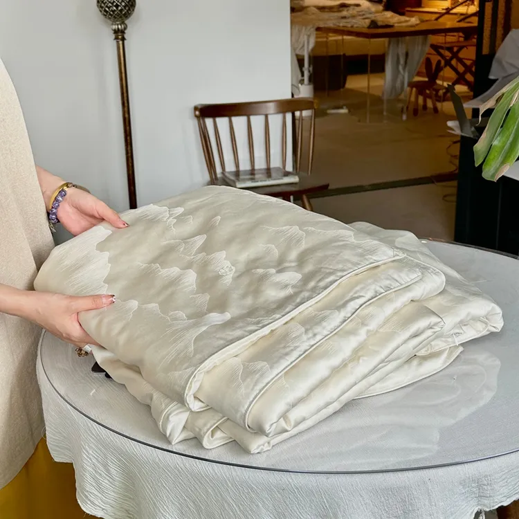 桑蚕白色双宫丝纯天然正宗全棉被子蚕丝被上等蚕丝被