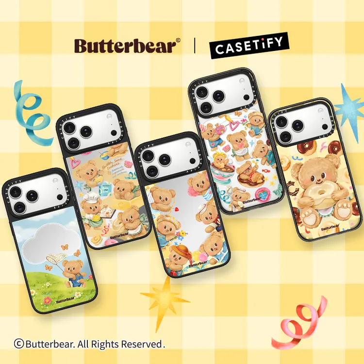 黄油小熊 | CASETiFY联名手机壳保护套防摔适用于苹果iPhone16/17