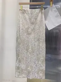 金禾【礼服裙】新款设计师款重工亮片刺绣高腰半身裙1973