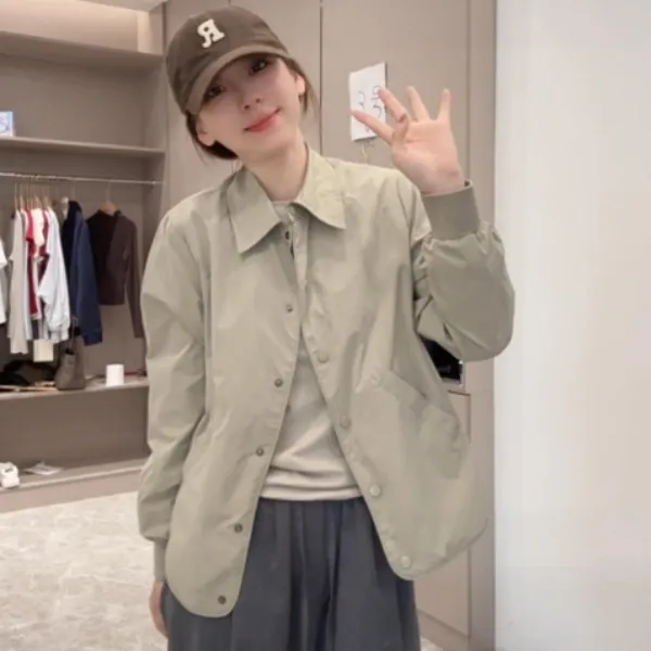 【运费补贴】外穿休闲开衫女短款2025秋季小个子百搭衬衫式外套时尚
