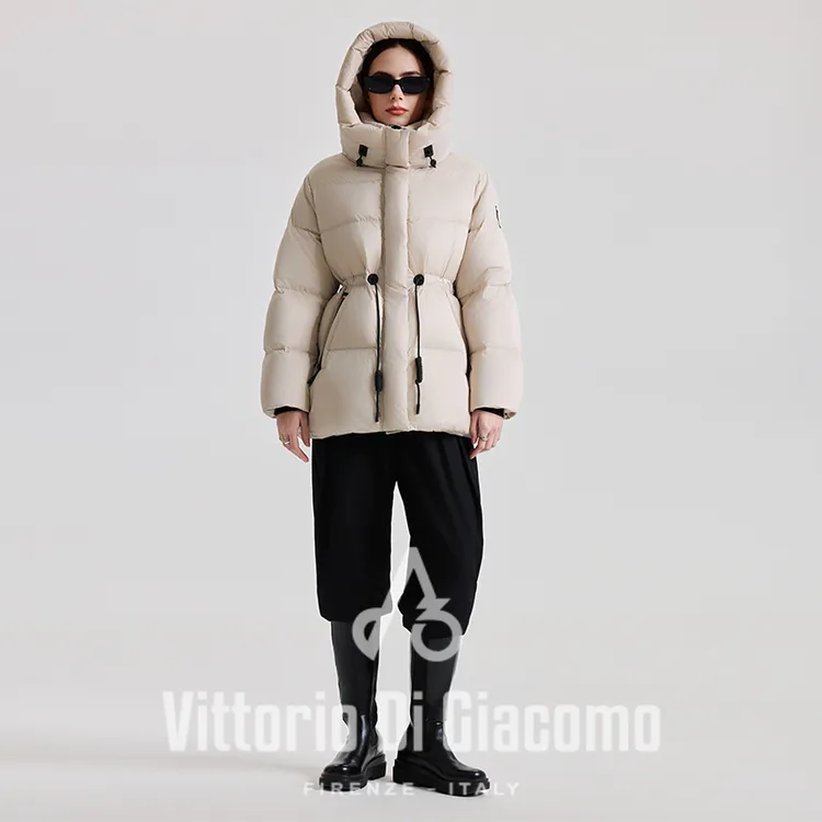 VittorioDiGiacomo/迪伽默2024冬季抽绳连帽羽绒服-DJM122413
