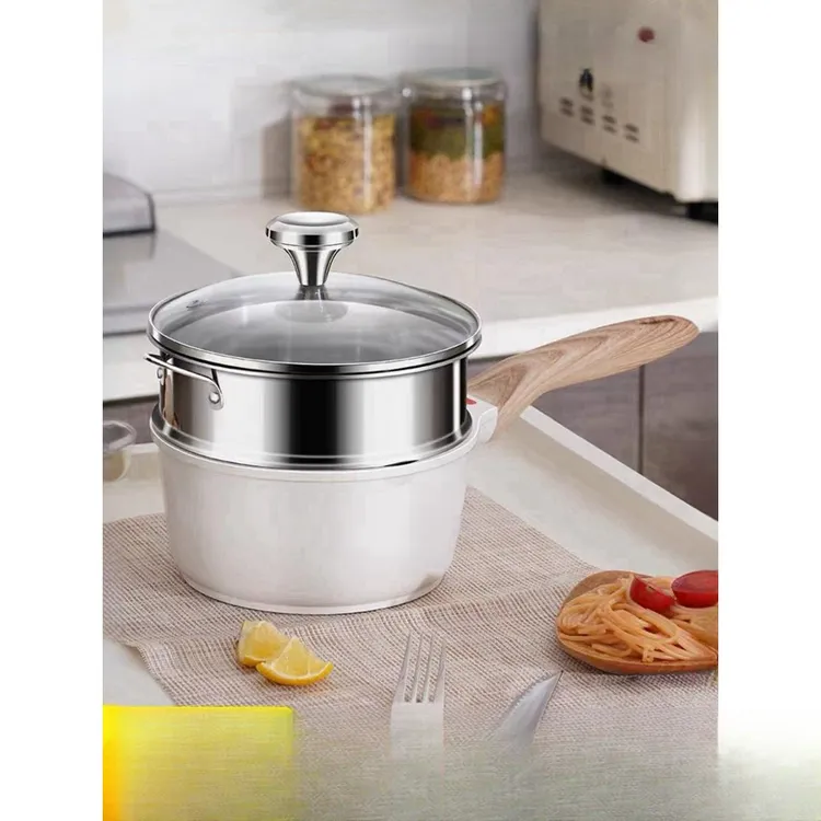 德国陶瓷奶锅不粘锅小奶锅蒸锅汤锅热奶婴儿宝宝专用辅食锅