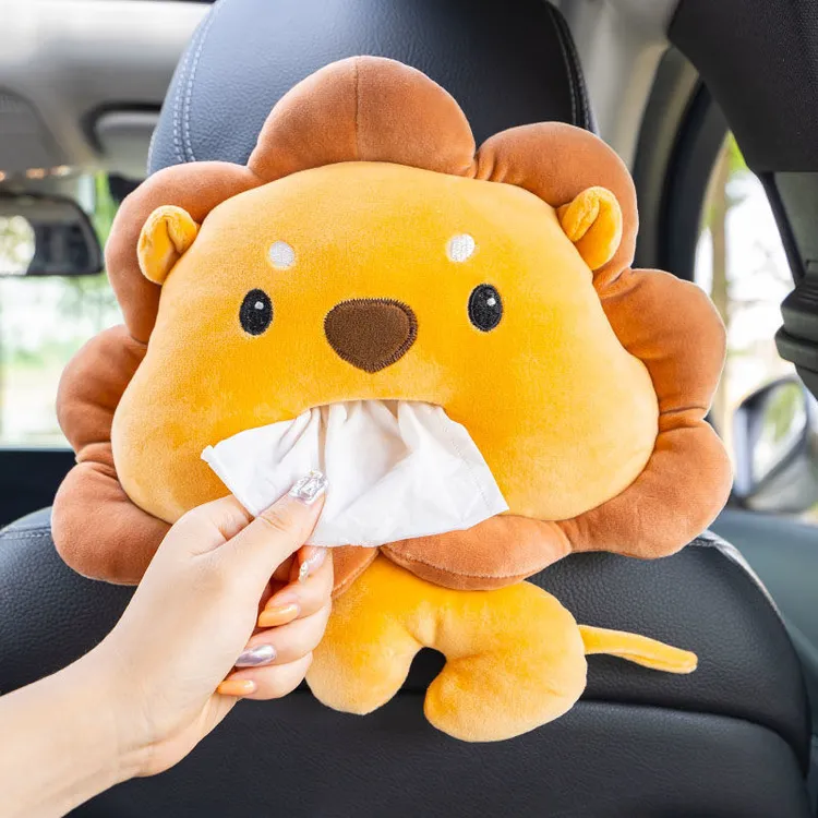 车载纸巾盒挂式汽车抽纸盒玩偶公仔车用好物车内装饰内饰用品gh