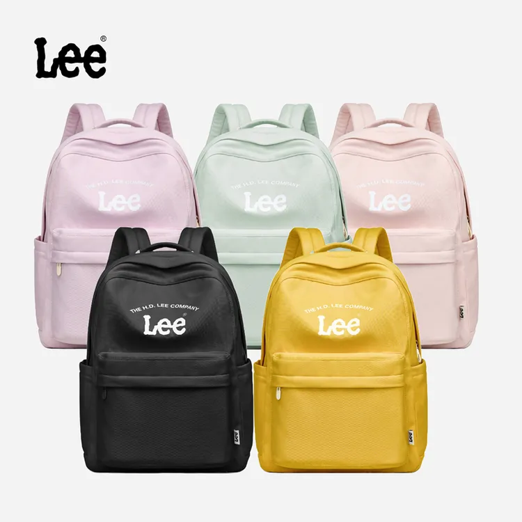 Lee经典爆款双肩包男通勤简约大容量女学生初中高中上课书包