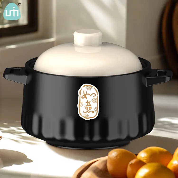 柚米一粒陶瓷砂锅耐热煮粥煲汤炖菜焖煲炖煲明火大容量沙锅煲