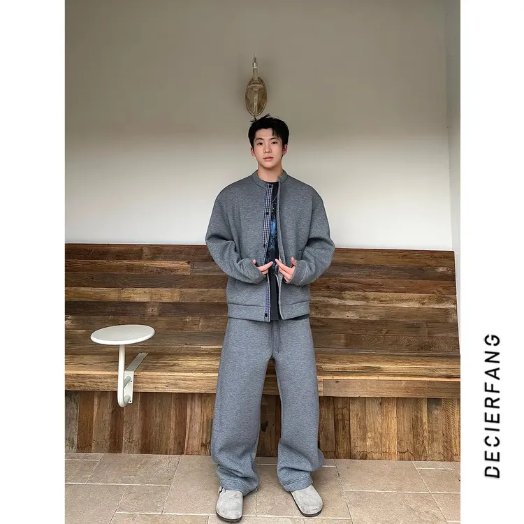 2025秋季新款假两件慵懒风格子外套简约高级感休闲百搭上衣潮牌