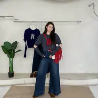 套袖全羊毛毛衣-