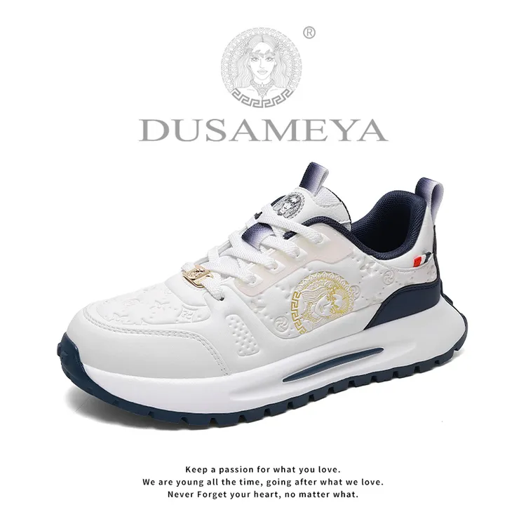 DUSAMEYA/杜莎米娅秋季冬季男鞋情侣时尚休闲板鞋厚底百搭潮鞋