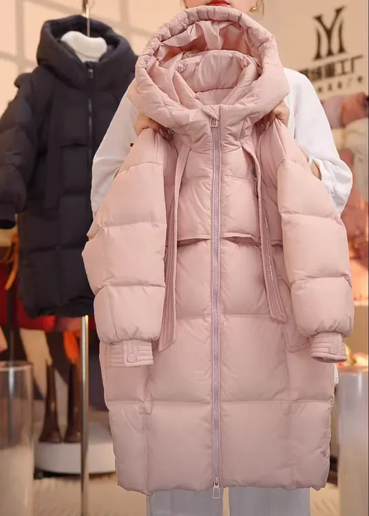 儿童羽绒服男女童中长款2024新款中大童亲子加厚韩版冬装外套