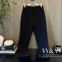 VV&AA 法式复古裤脚蕾丝边休闲小瘦裤 VA89124