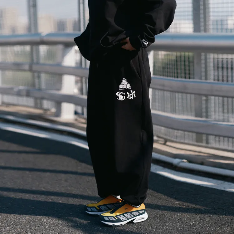 STAxMJF 联名超稀有種男女同款休闲卫裤秋季百搭印花长裤