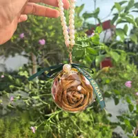 【陈皮玫瑰】陈皮玫瑰花型挂件车载钥匙扣