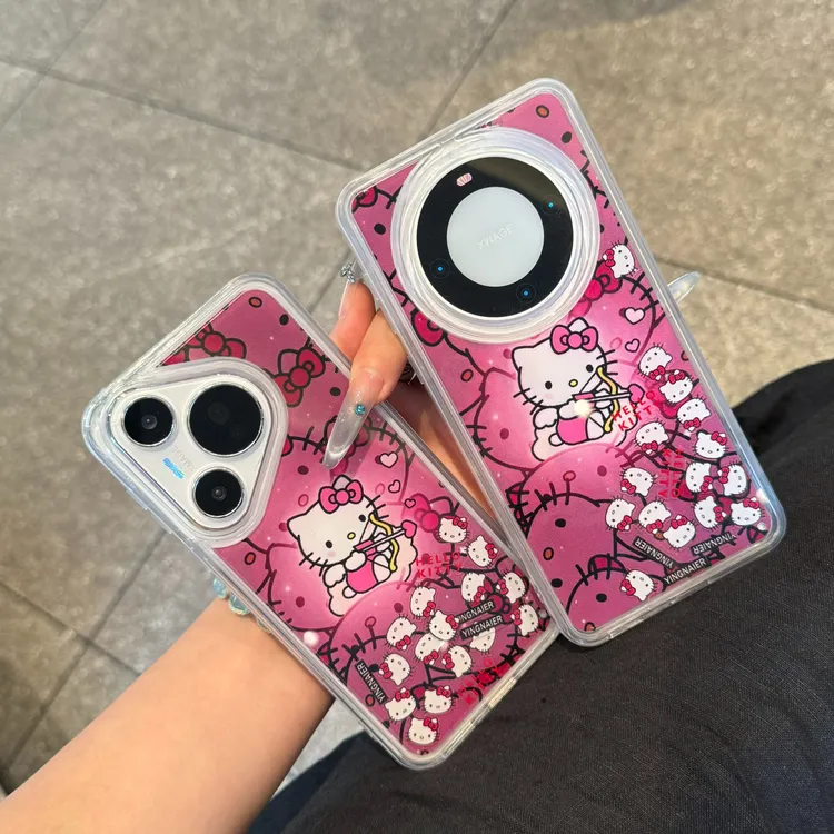 奥菲顿紫晕天使kt流沙滑片适用iPhone16苹果15promax防摔14手机壳