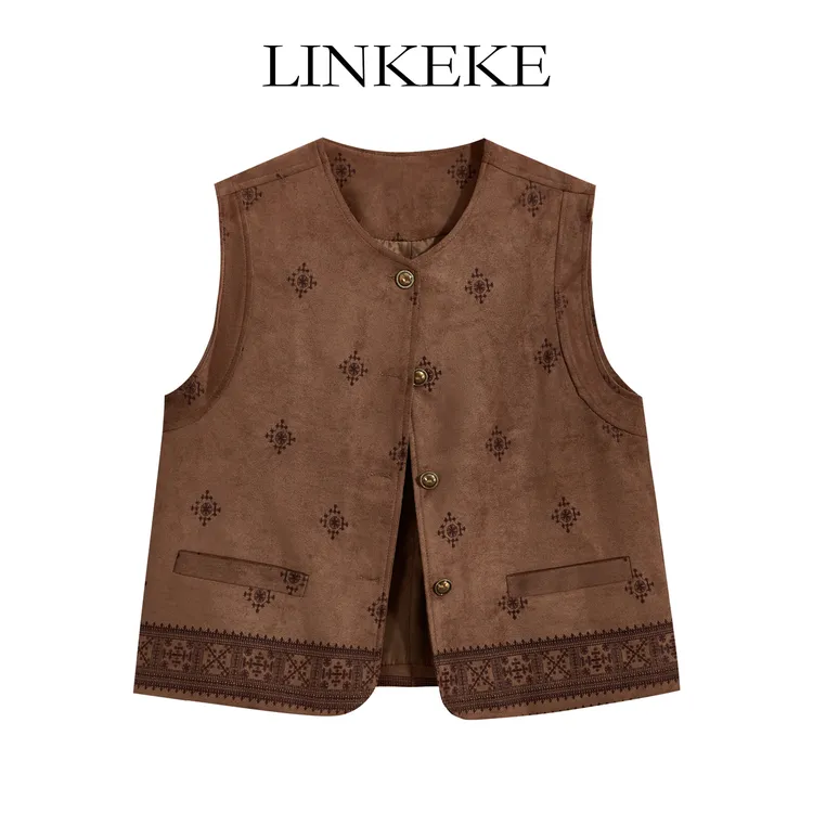 复古老钱风设计感开衫马甲外套秋季2025新款爆款小香风背心马夹潮