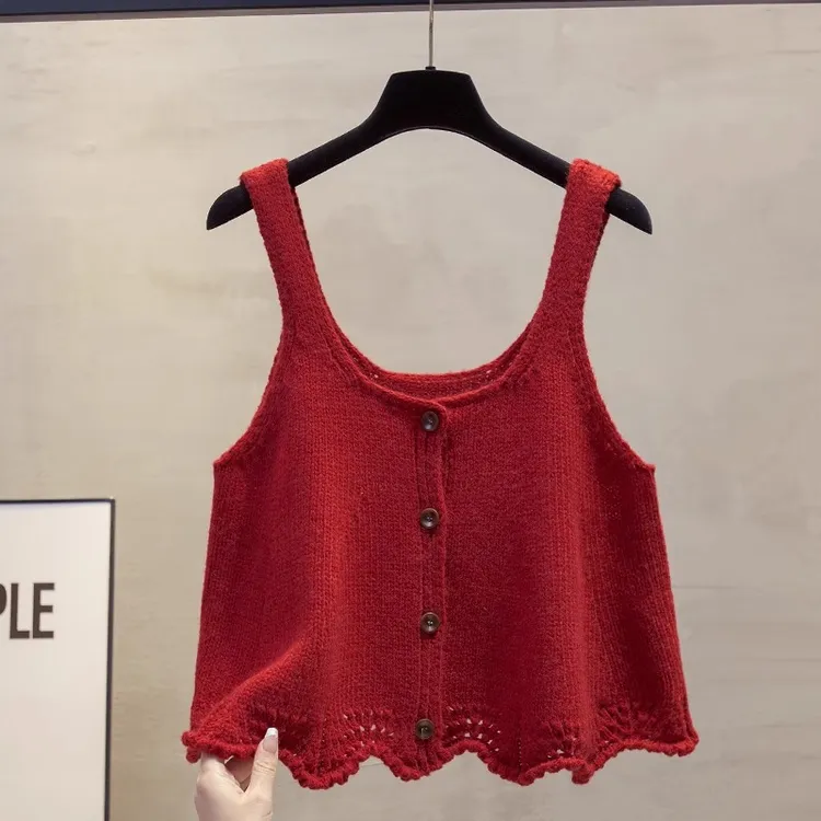 花边开衫针织吊带马甲背心女2025春秋新款外穿马夹叠穿毛衣坎肩潮