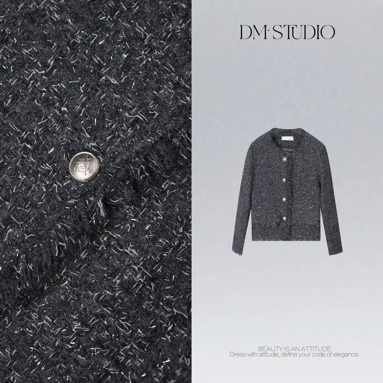 DEDM•STUDIO/秋冬轻奢高级感羊毛小香排扣外套&马甲2509WT/29165