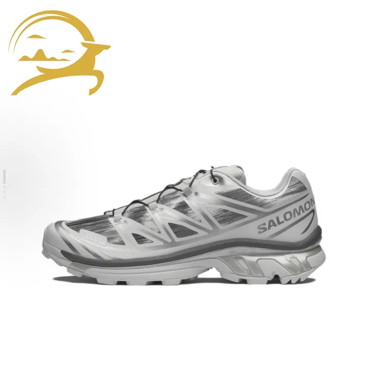SALOMON萨洛蒙 XT-6 CAMO 潮流减震低帮休闲跑步鞋男女同款 银白