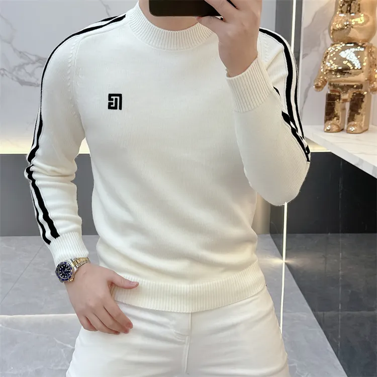 度尚-2025秋冬新款欧版男士轻奢高品质秋季毛衣针织衫套头5097