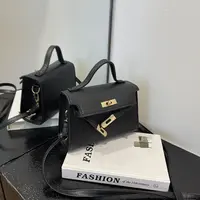 洋气小包包锁扣手提包新款潮流凯莉包时尚女士单肩包压花斜跨女包