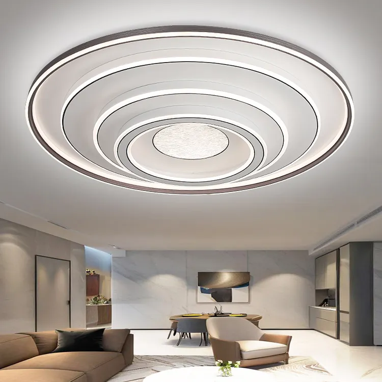 2025新款客厅主灯大尺寸简约现代大气圆形led卧室吸顶灯中山灯具